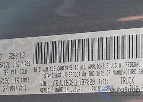 2020 Jeep Gladiator Rubicon 4X4 from USA, damaged, VIN 1C6JJTBG9LL197029